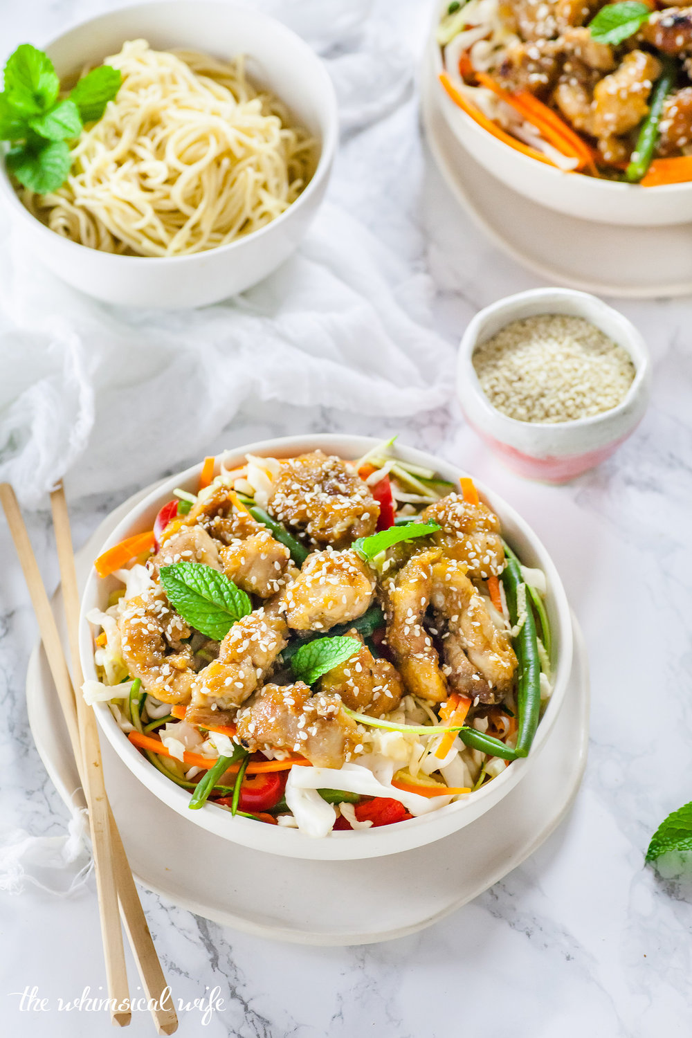 Healthy Honey Sesame Chicken { GF, DF, Nut & Egg Free} | The Whimsical Wife